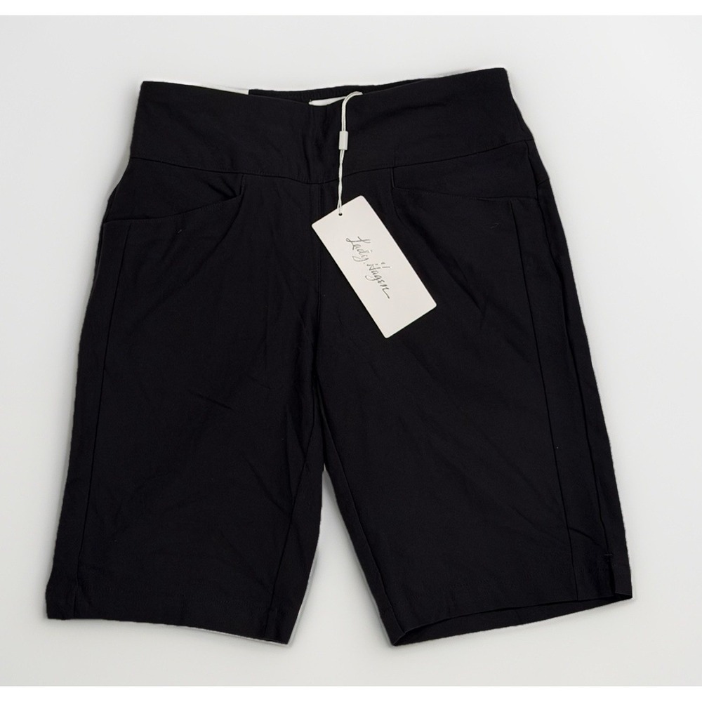 NWT Lady Hagen Tummy Control Golf Shorts 10in Inseam Black Stretch Comfort Sz XS